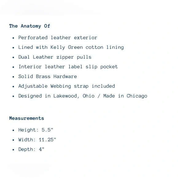 Blair Ritchey BB Voyager in Perforated Ginger with Ginger Wristlet Strap, EUC - Picture 13 of 15